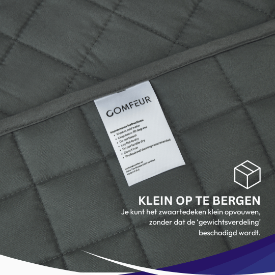 Verzwaringsdeken 7 kg - 150 x 210 cm, extra lang