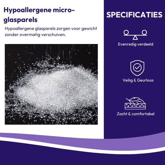 Gewichtsdecke 9 kg - 150 x 210 cm, extra lang