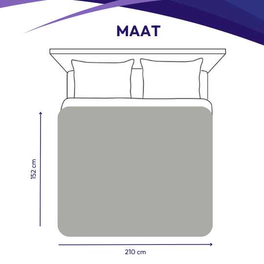 Verzwaringsdeken 7 kg - 150 x 210 cm, extra lang