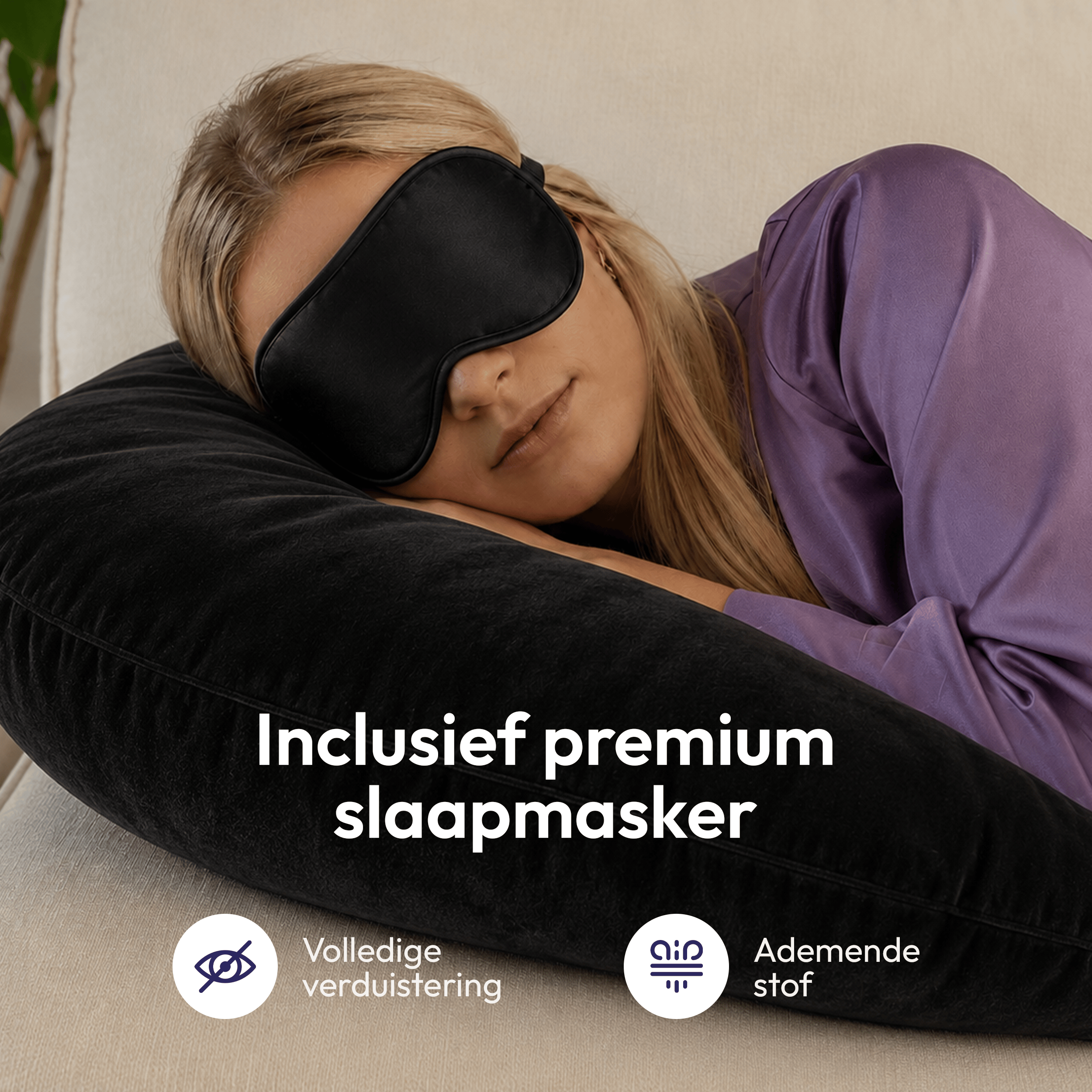 Komfort-Schwangerschaftskissen aus Memory-Schaum XXL inkl. kostenloser Schlafmaske