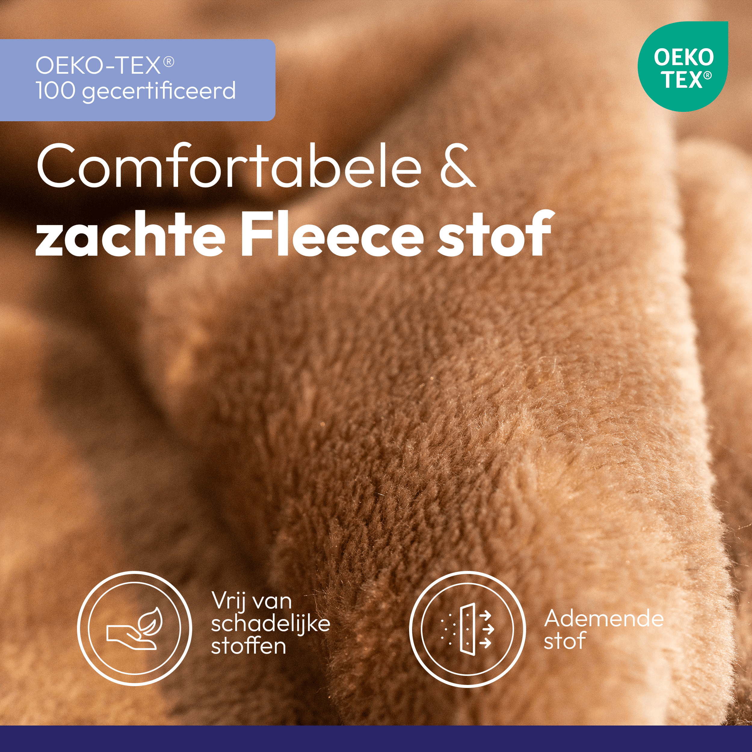 Elektrische bovendeken 180x120 cm - Preheat optie - 9 Warmtestanden