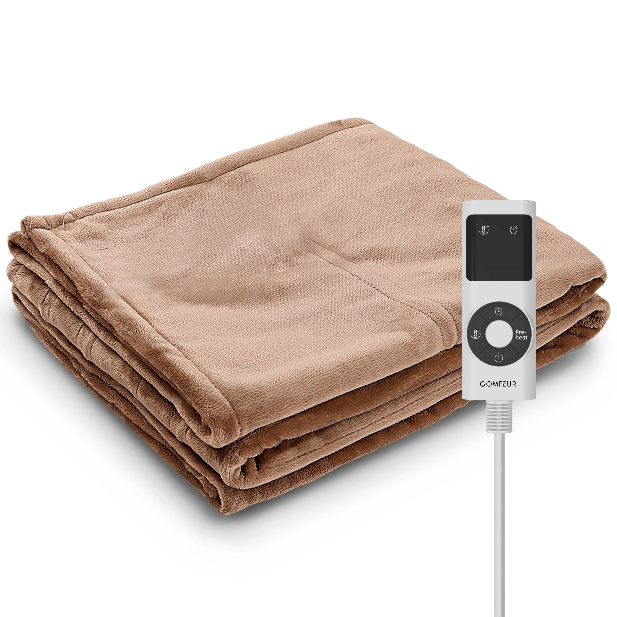 Electric blanket 180x120 cm - Preheat option - 9 heat settings