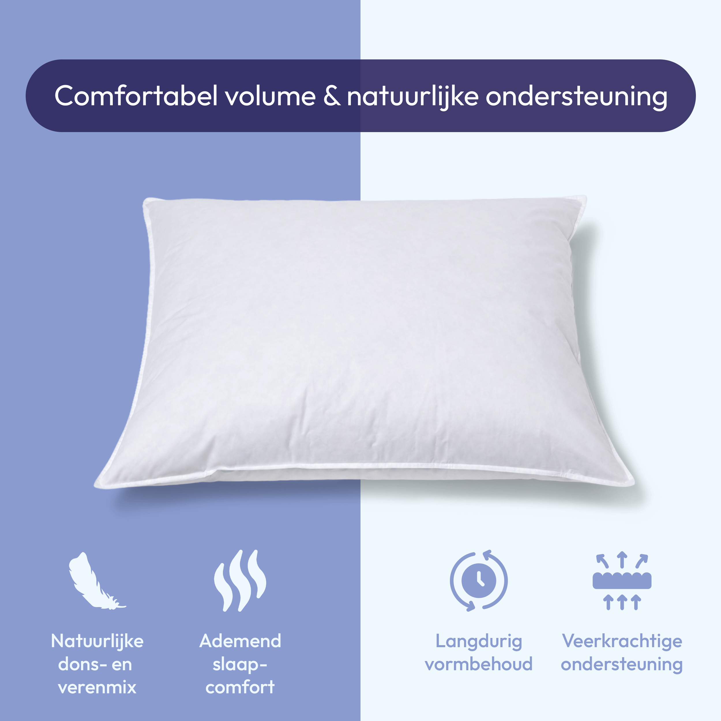 Comfeur Entendaunenkissen 60 x 70 cm