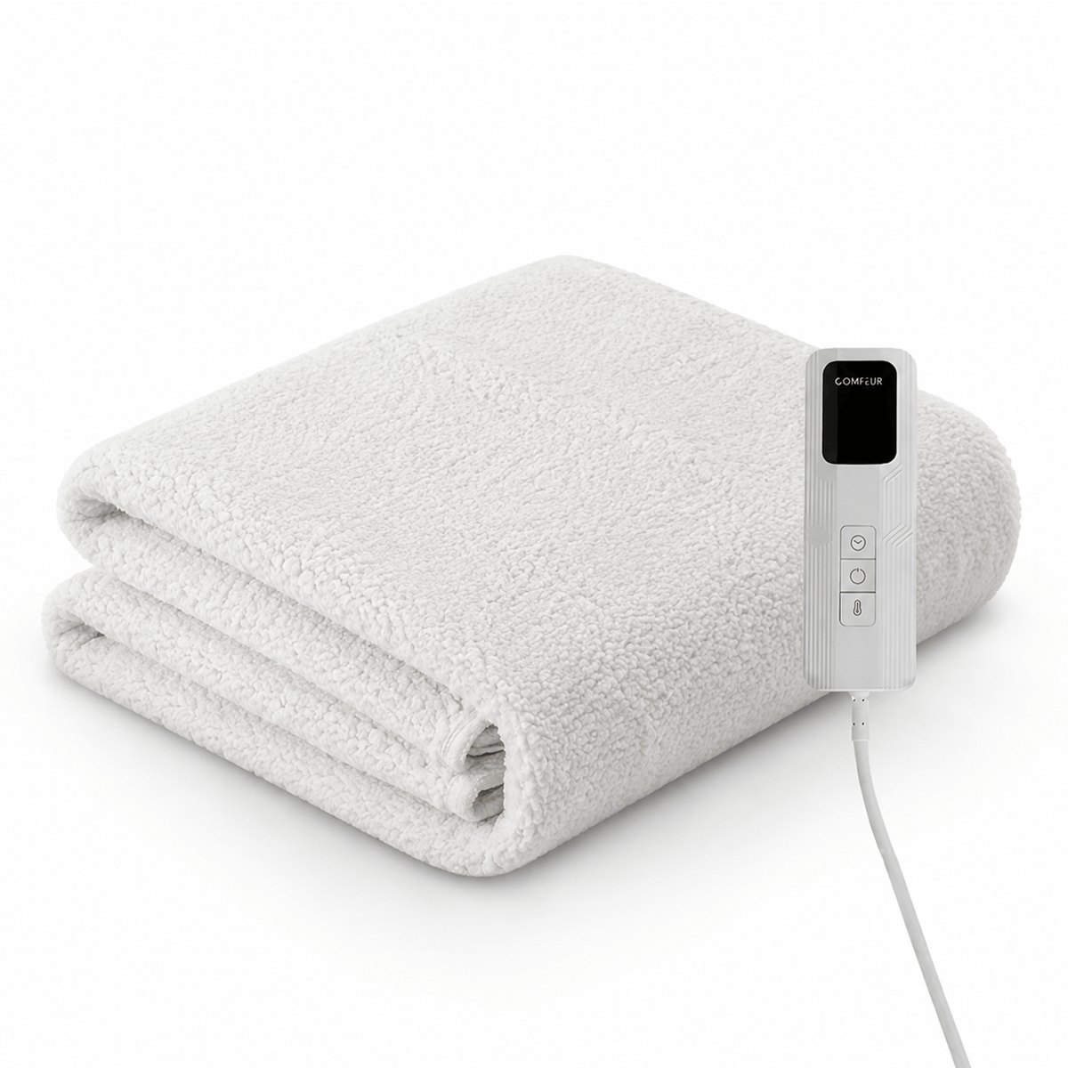 Comfeur elektrische onderdeken 190x80 cm - Zacht teddy fleece