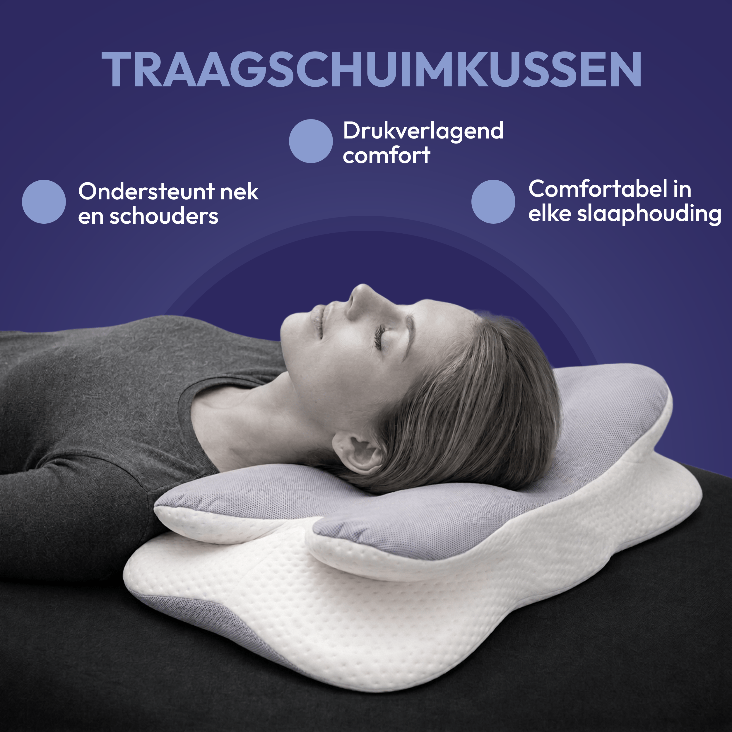 Comfeur ergonomisches Kissen für Nacken und Schultern