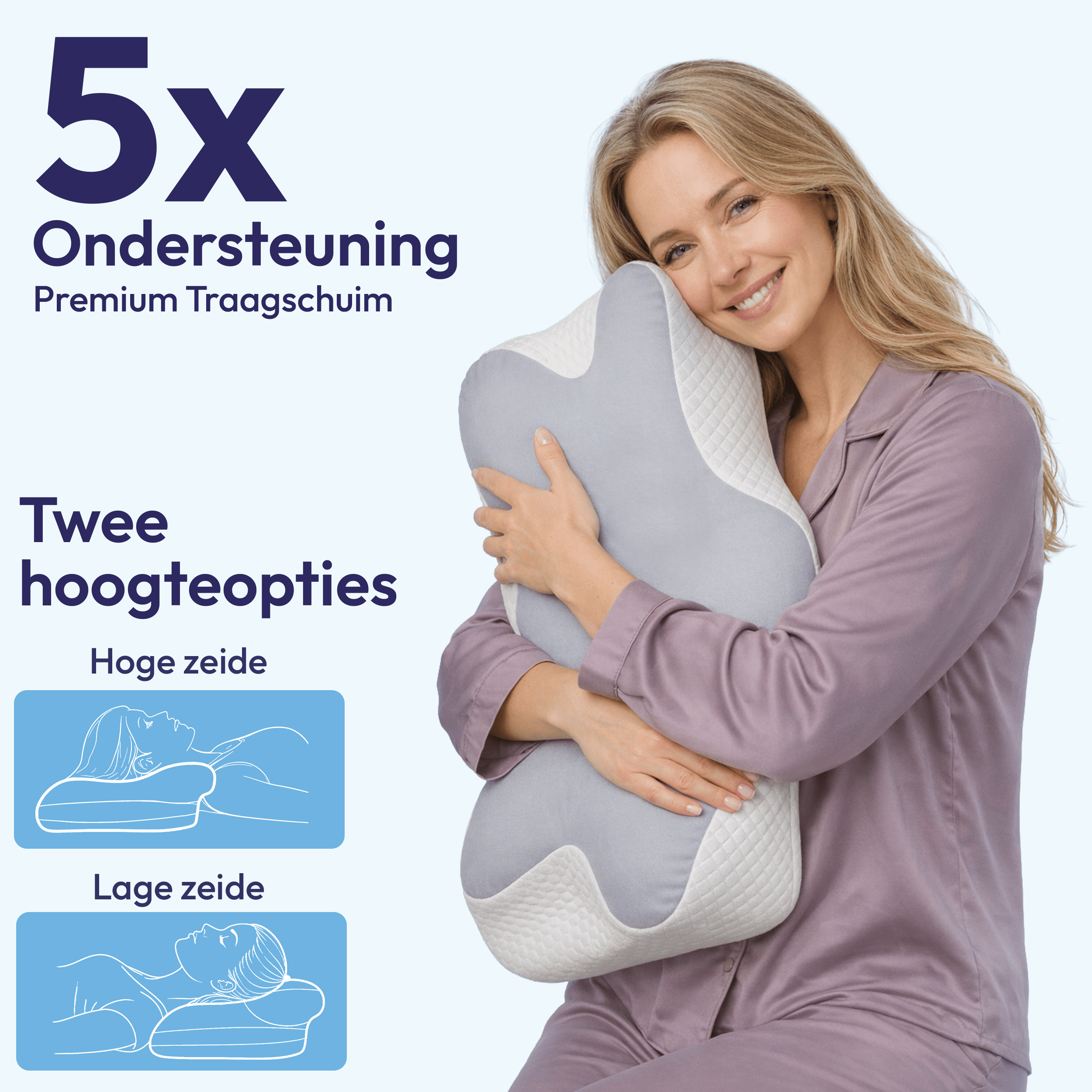 Comfeur ergonomisches Kissen für Nacken und Schultern