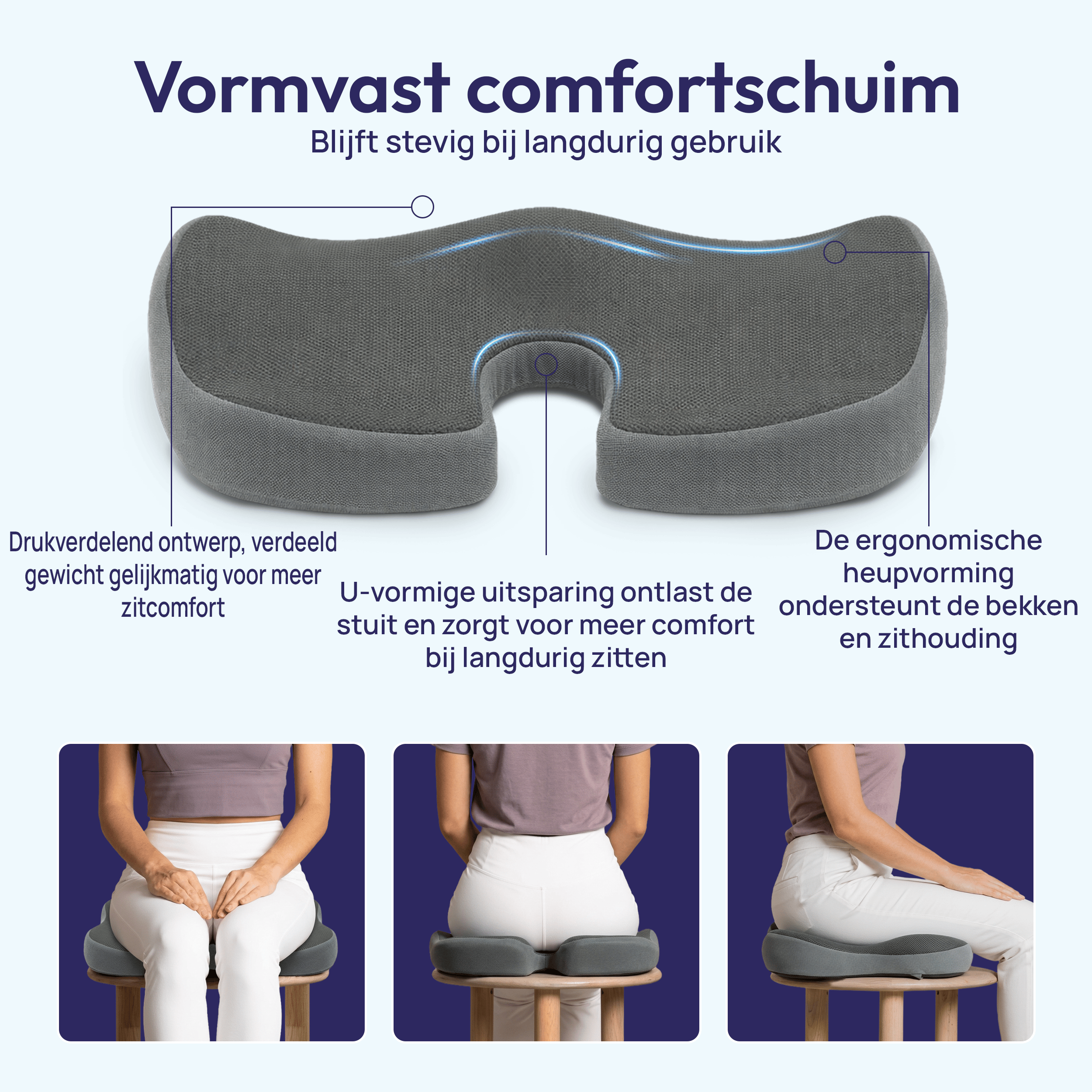 Comfeur Ergonomisches Sitzkissen – Steißbeinkissen