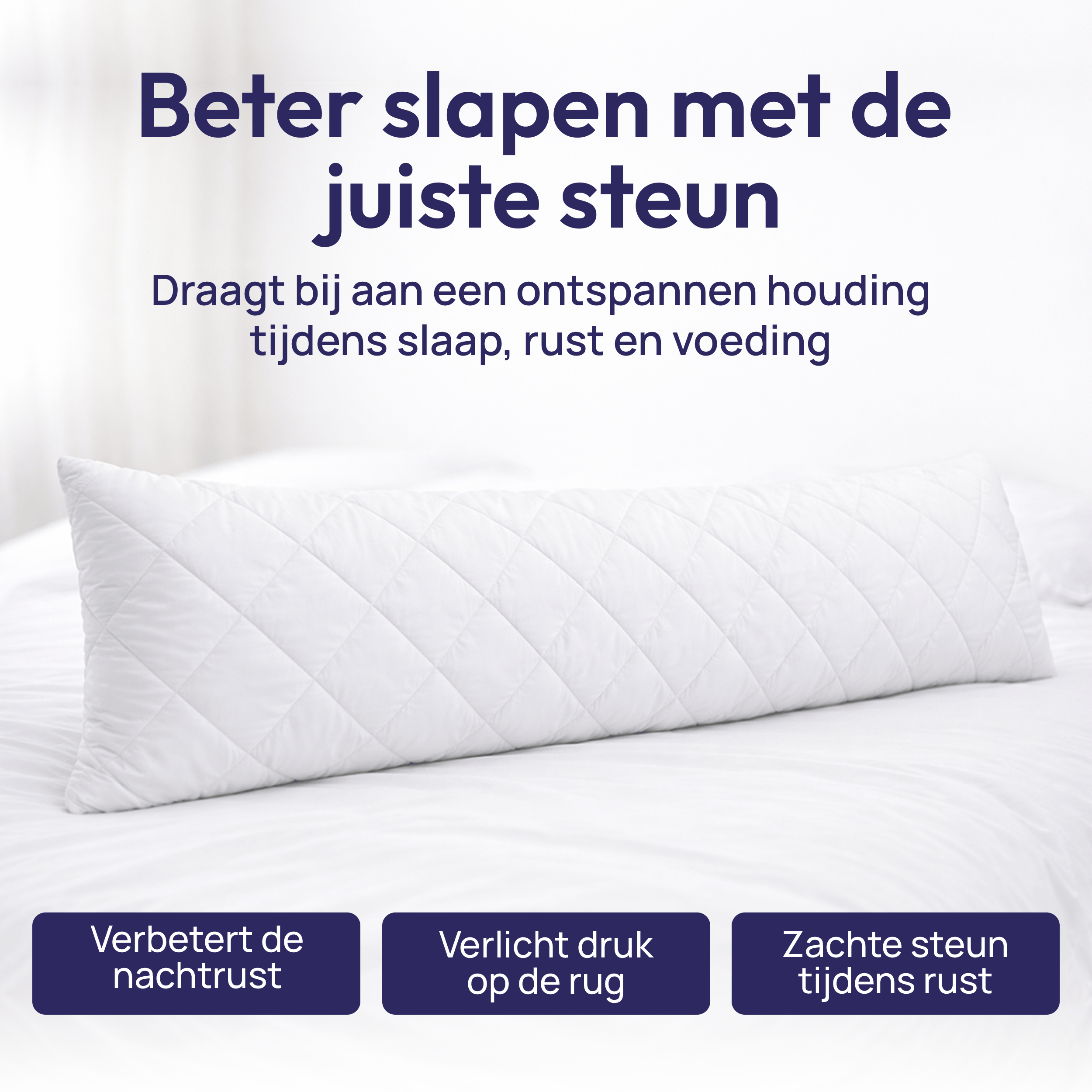 Comfeur Body Pillow - Zwangerschapskussen - 45x140 cm