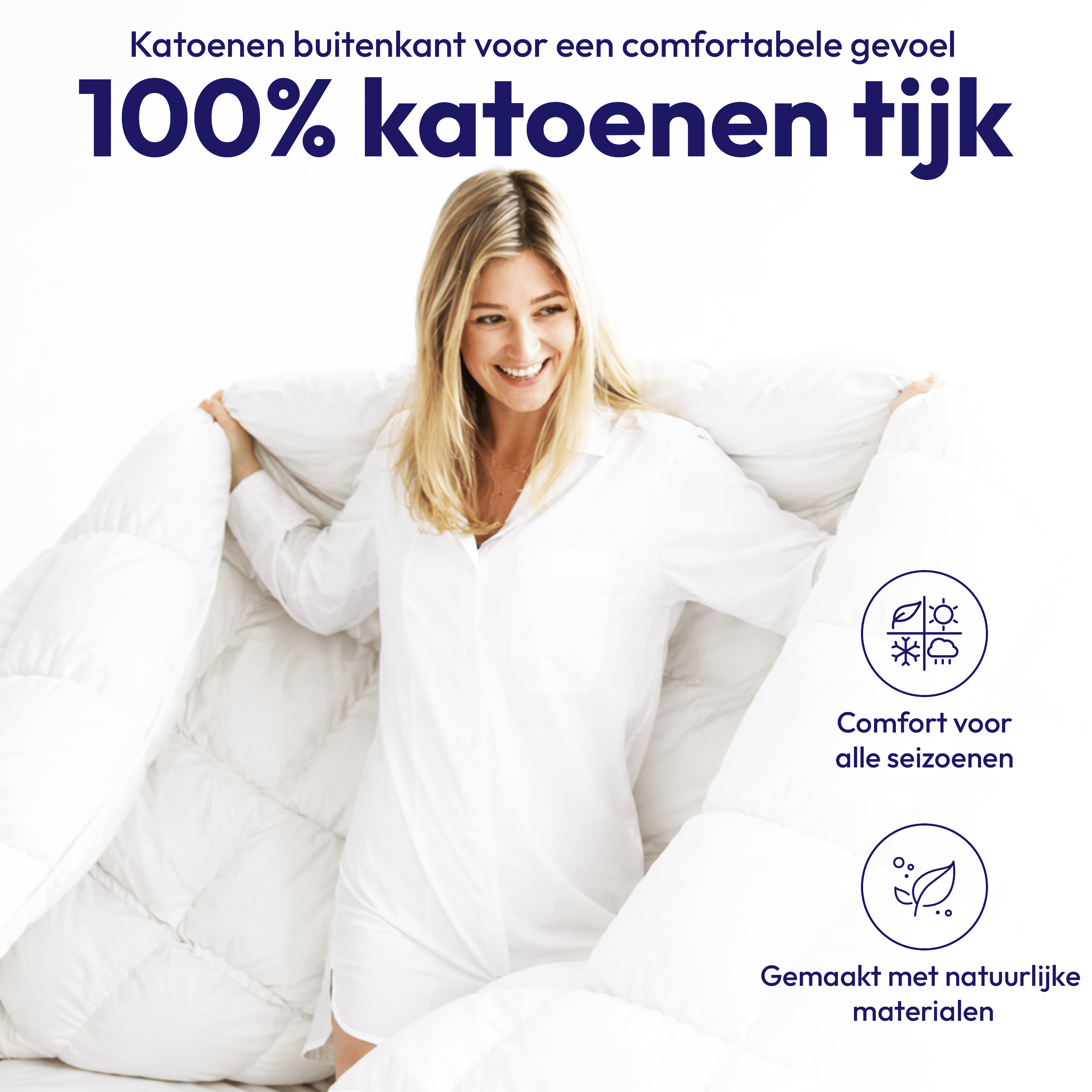 Komfort-Woll-Ganzjahresdecke