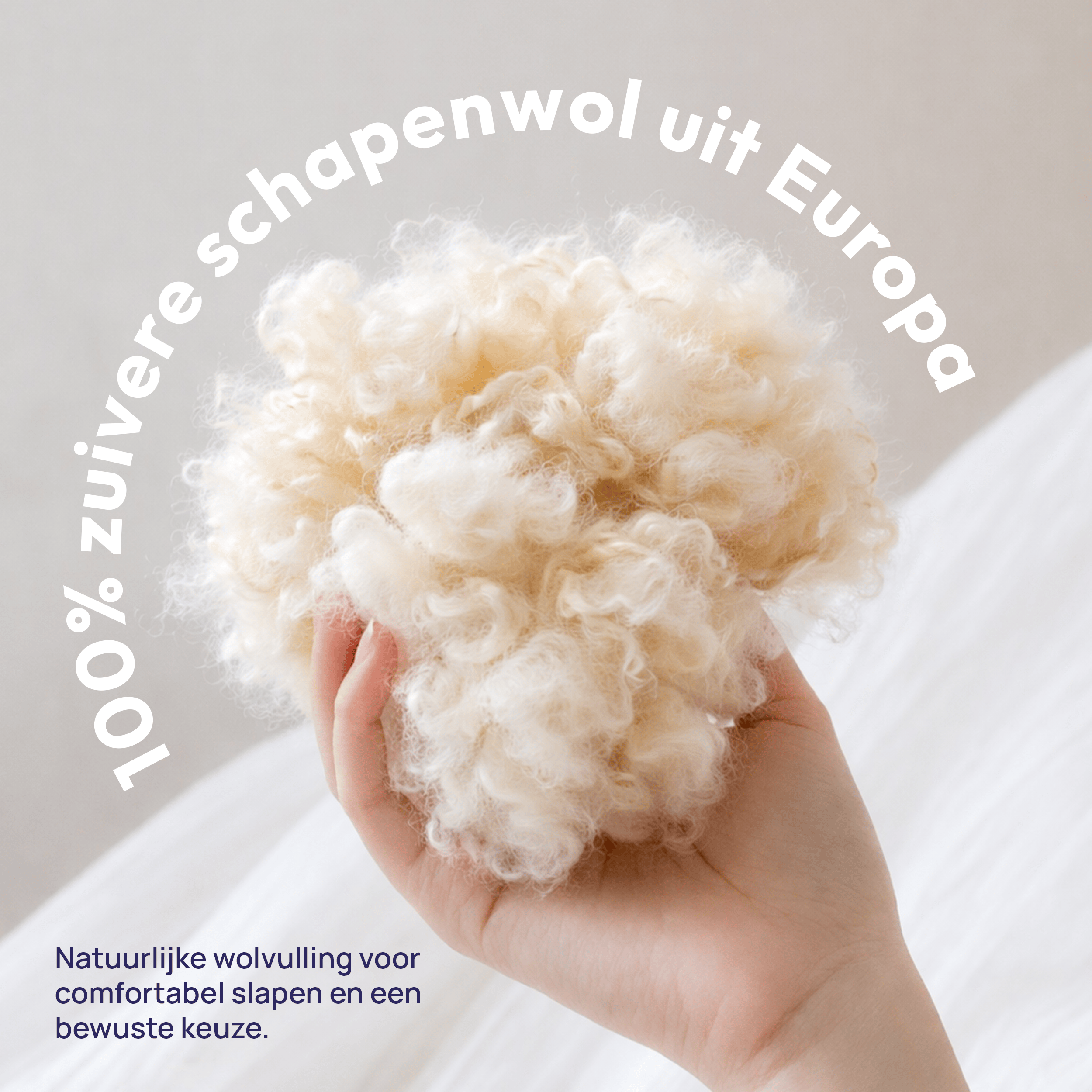Comfeur Sommerbettdecke aus Wolle mit Baumwollbezug – Europäische Wolle – Leicht und frisch