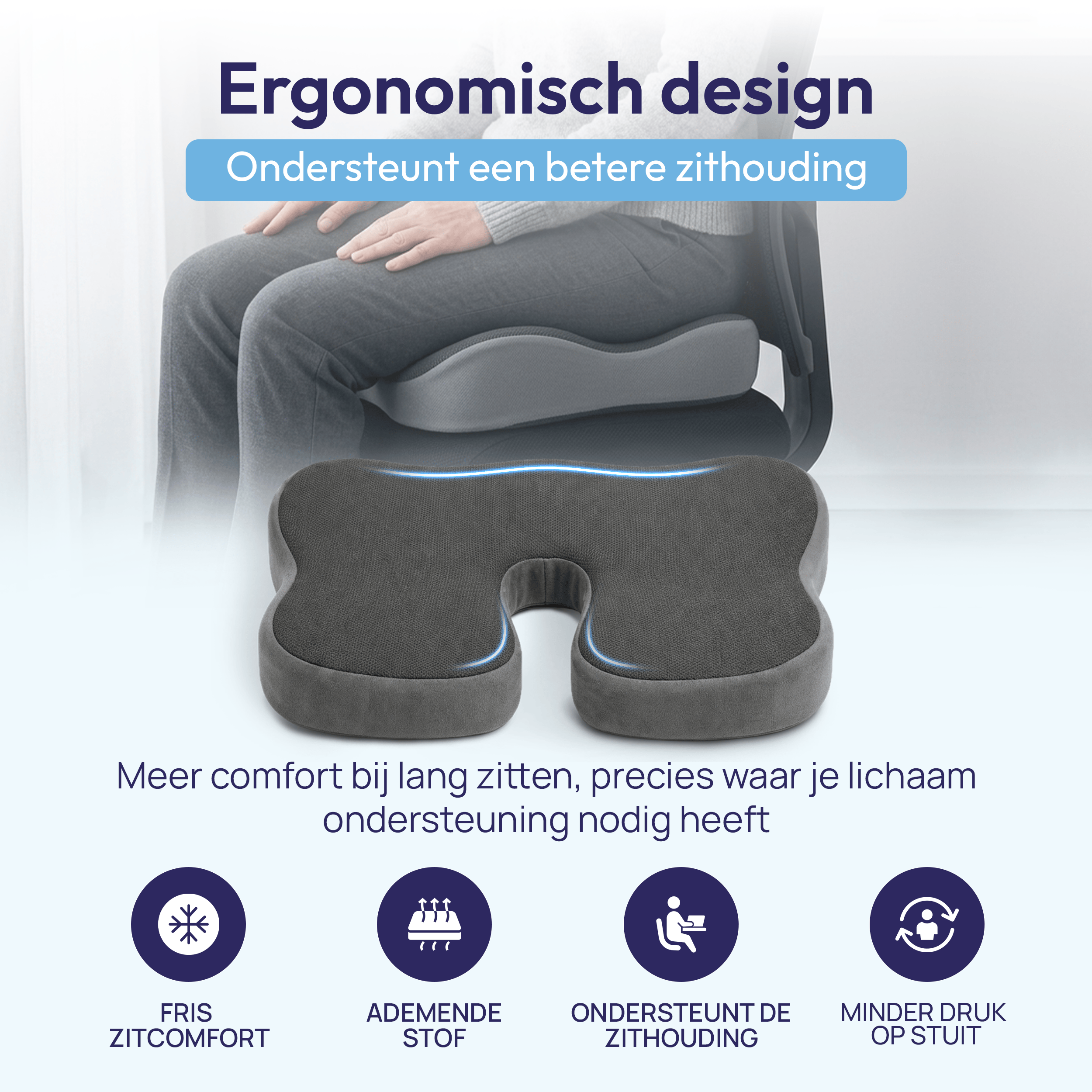 Comfeur Ergonomisches Sitzkissen – Steißbeinkissen